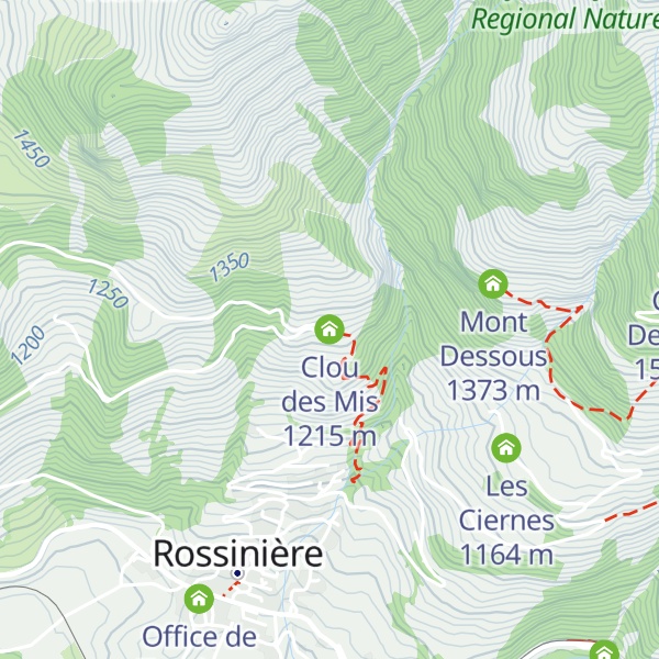 Map of Clou des Mis