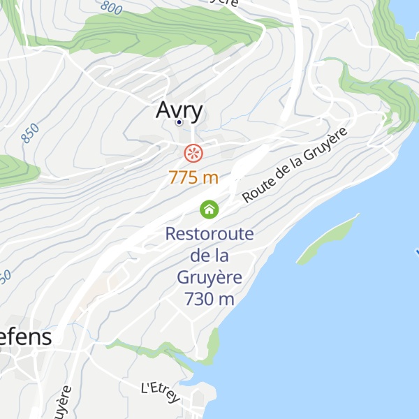 Map of Restoroute de la Gruyère