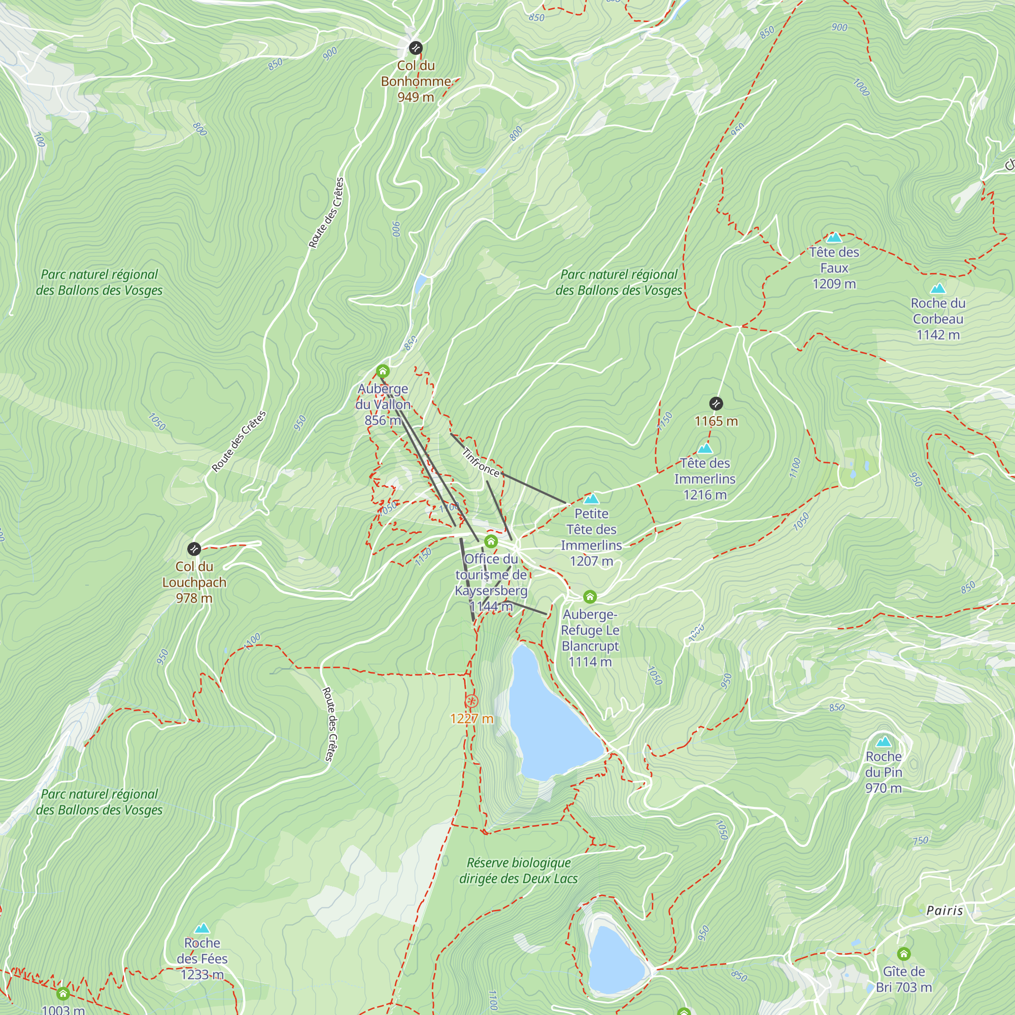 Auberge de la Tinfronce map
