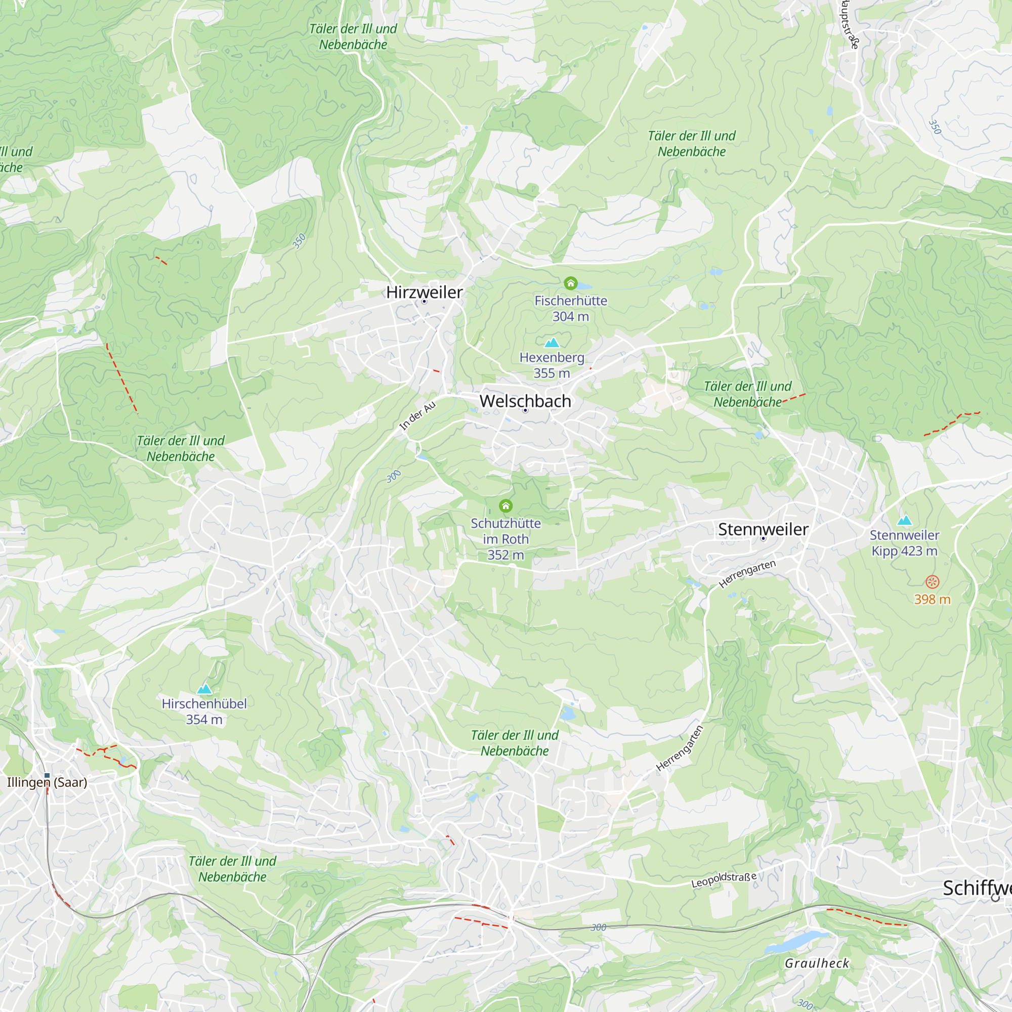 Schutzhütte im Roth map