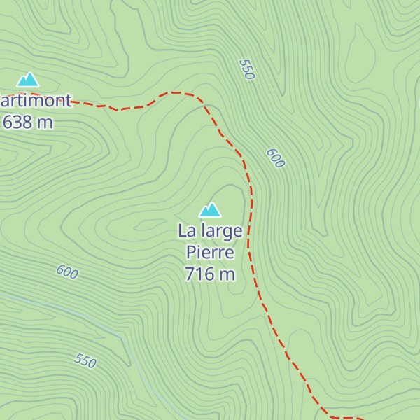 Map of La large Pierre