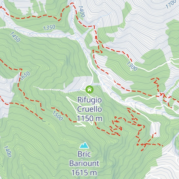 Map of Rifugio Cruello