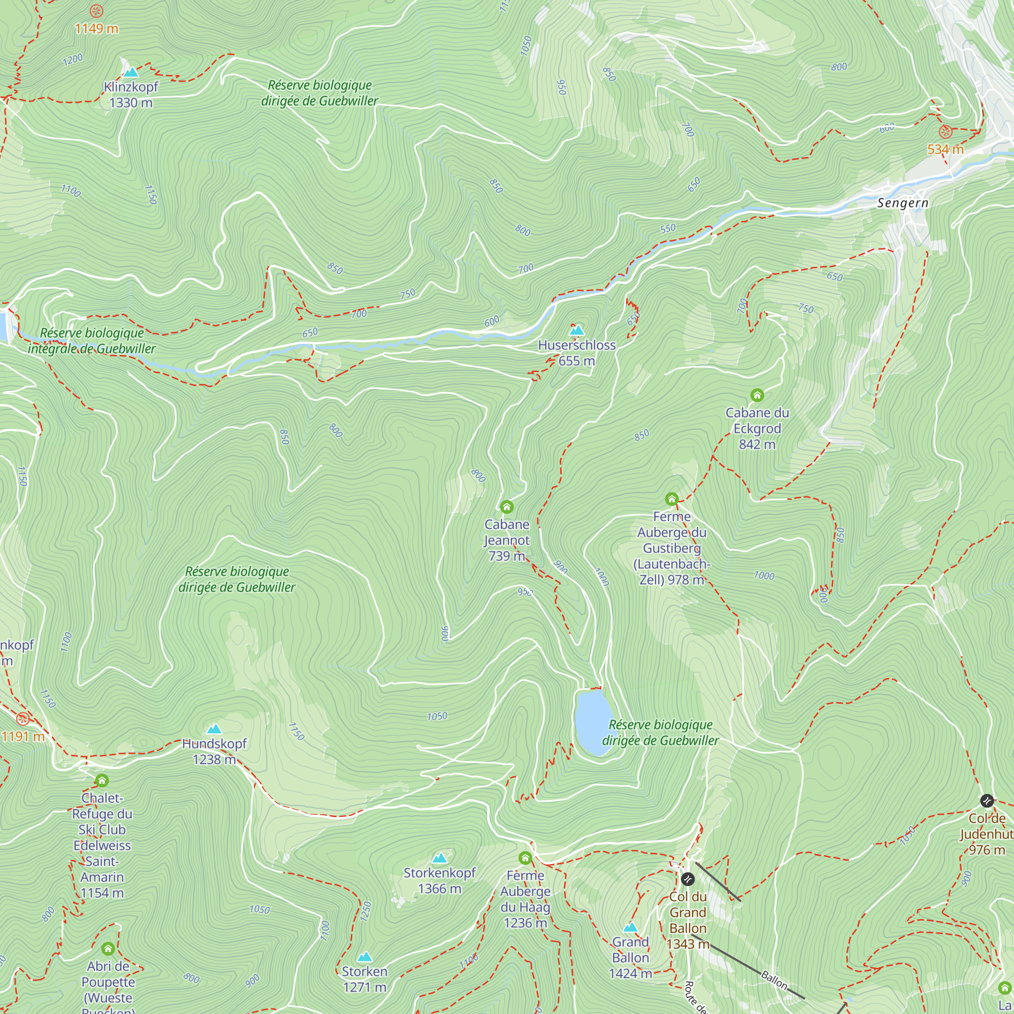 Cabane Jeannot map