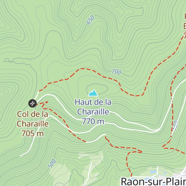 Map of Haut de la Charaille