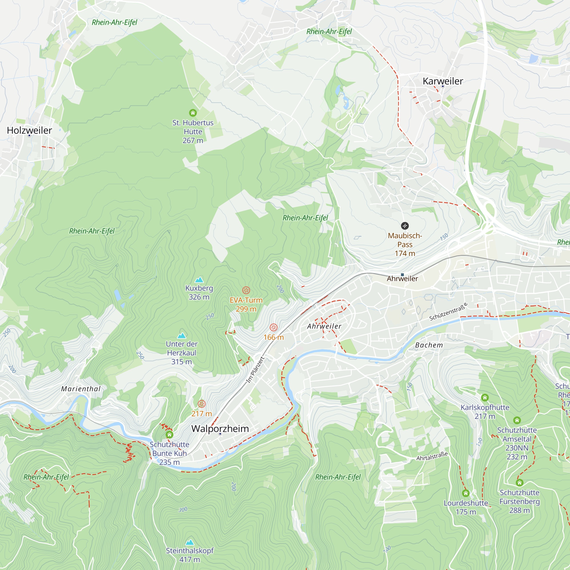 Adenbachhütte map