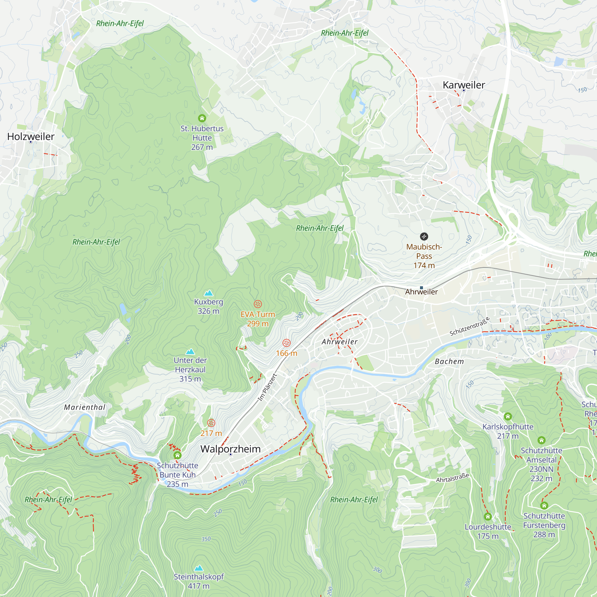 Adenbachhütte map