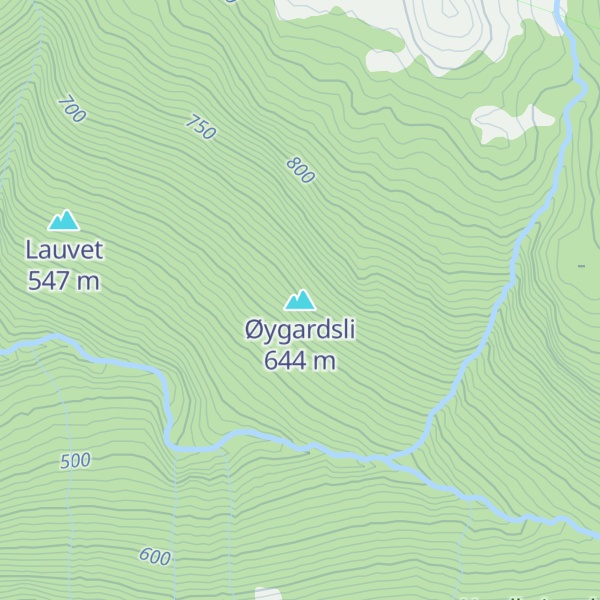 Map of Øygardsli