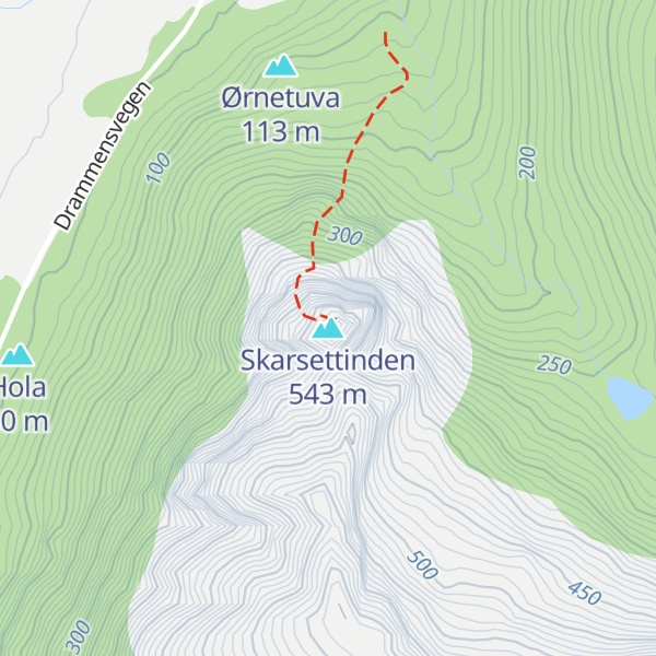 Map of Skarsettinden