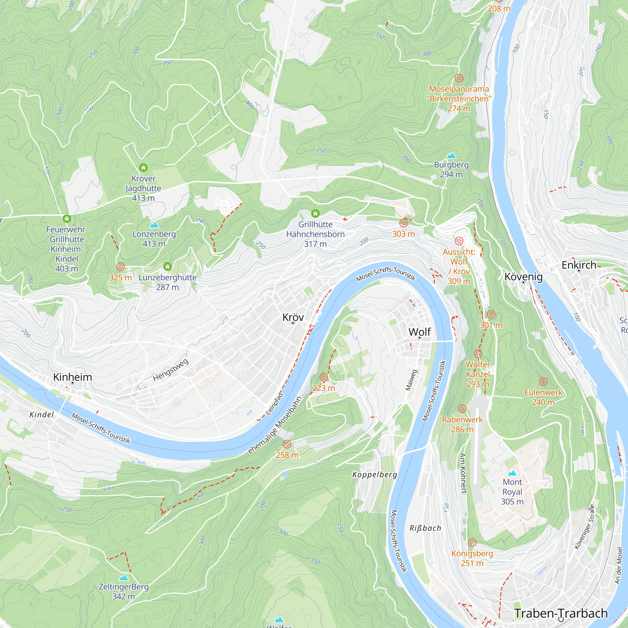 Tourist-Information Kröv map
