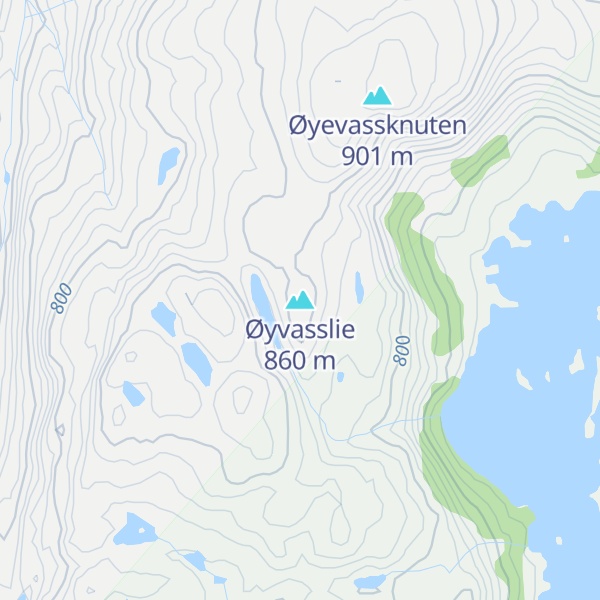 Map of Øyvasslie