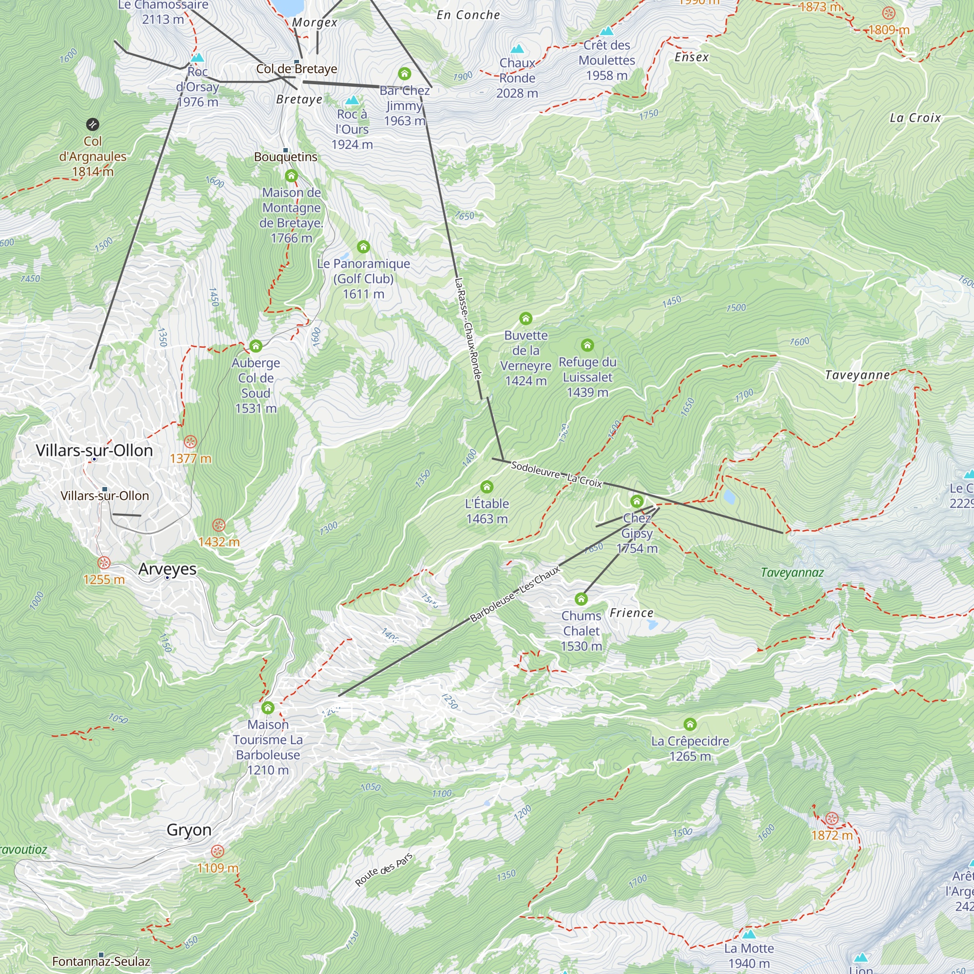 L'Étable map