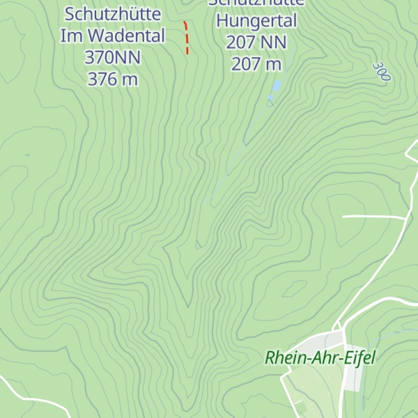 Map of Schutzhütte im Wetzchestal