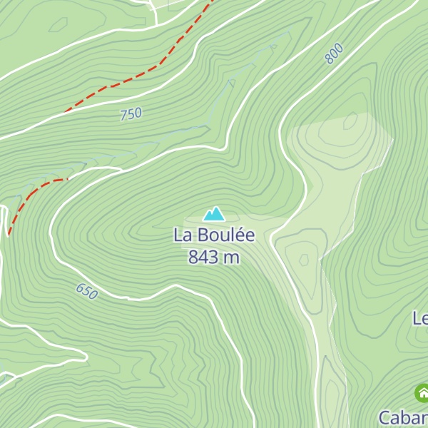 Map of La Boulée
