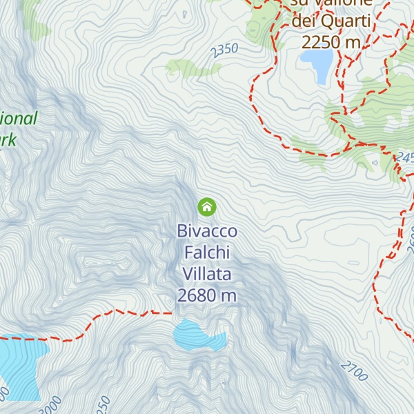 Map of Bivacco Falchi Villata
