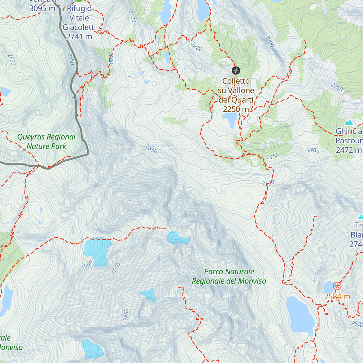 Bivacco Falchi Villata map