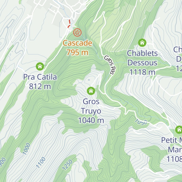 Map of Gros Truyo