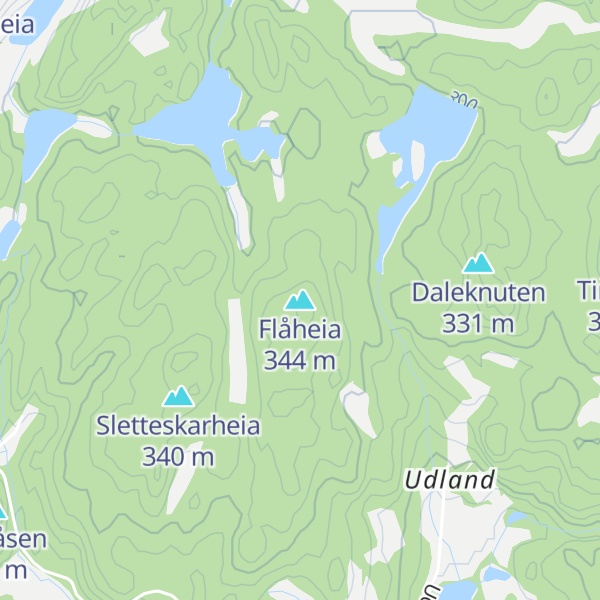 Map of Flåheia