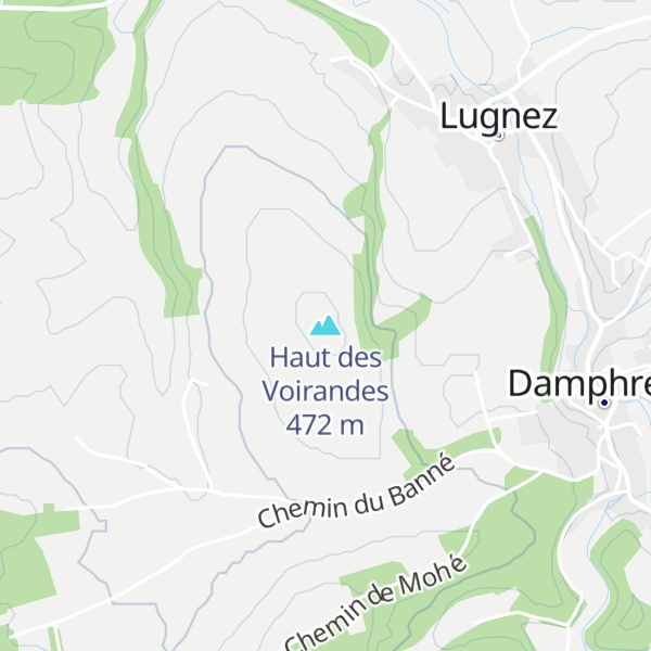 Map of Haut des Voirandes