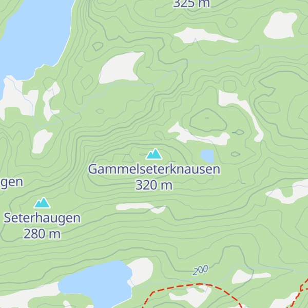 Map of Gammelseterknausen