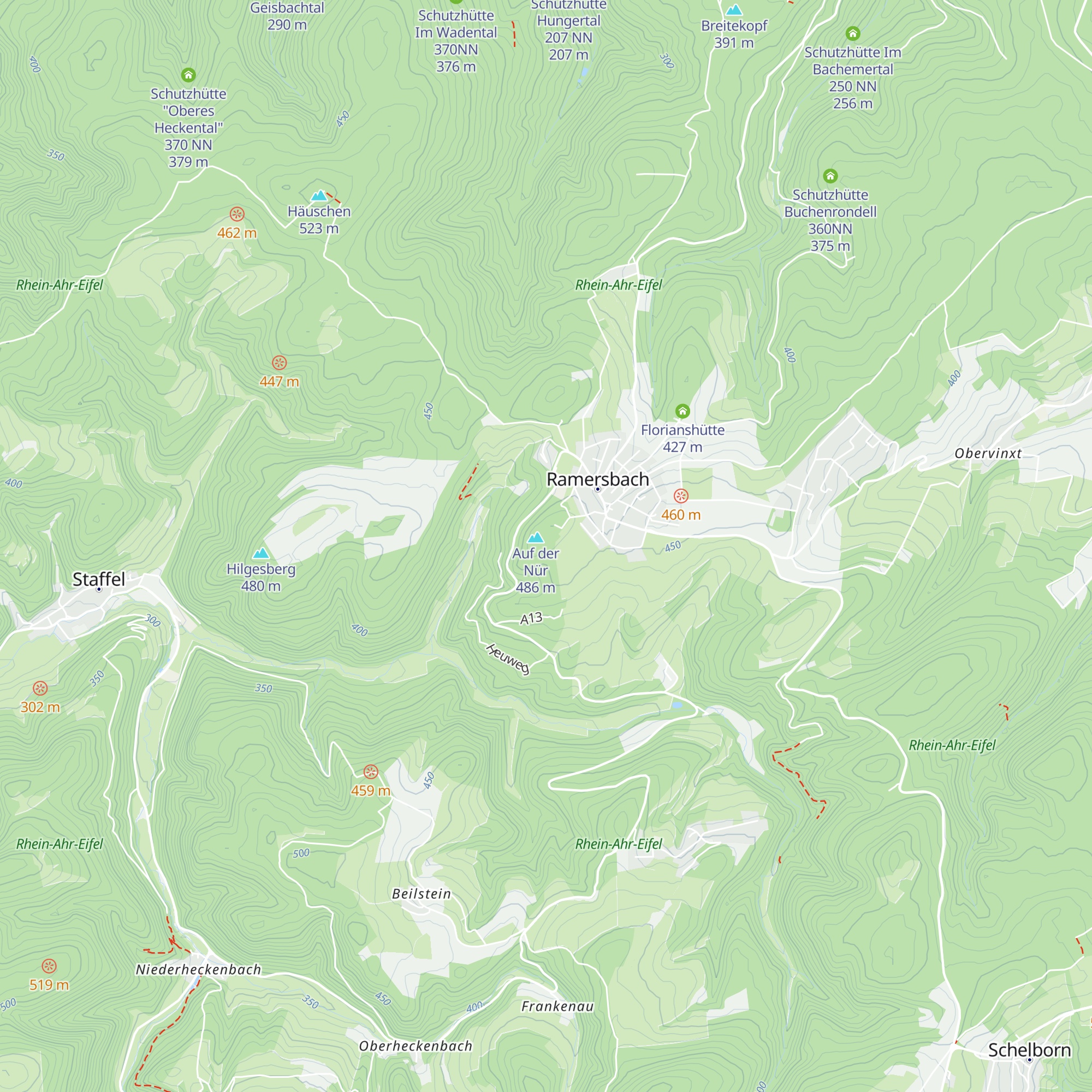 Waldhütte des Kindergarten Sausewind map