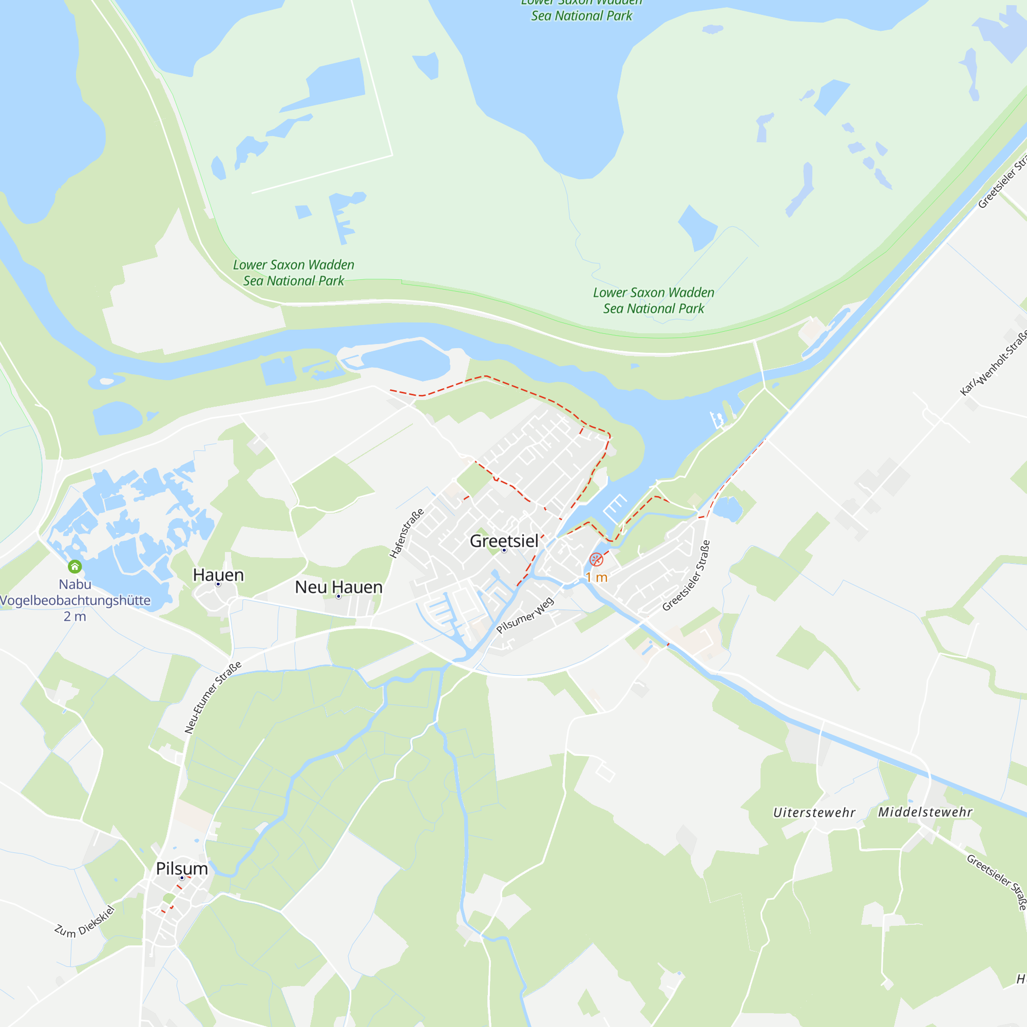 Touristik GmbH Krummhörn-Greetsiel map