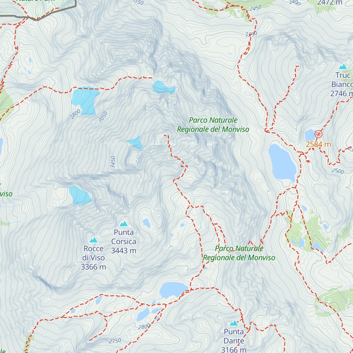 Bivacco Andreotti map