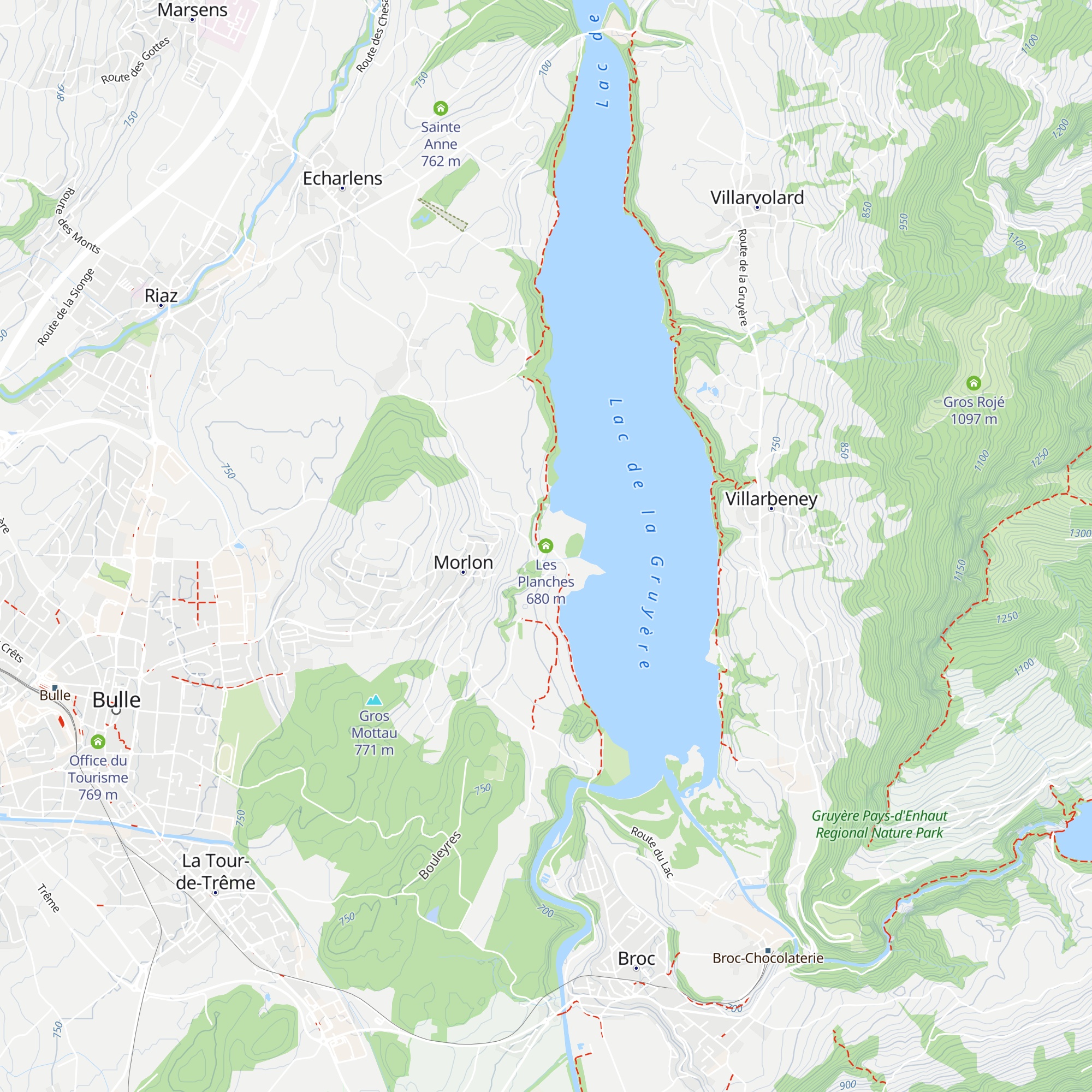 Les Planches map