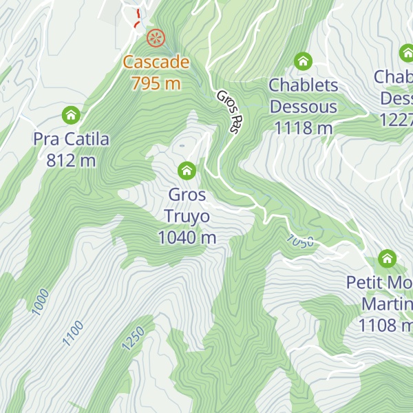 Map of Petit Truyo