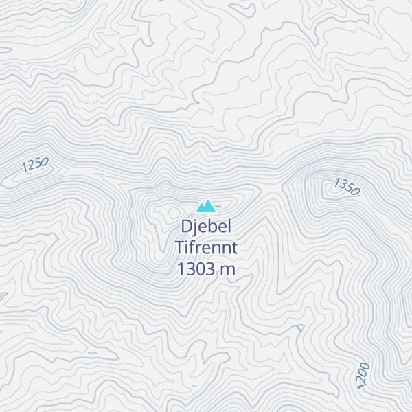 Map of Djebel Tifrennt