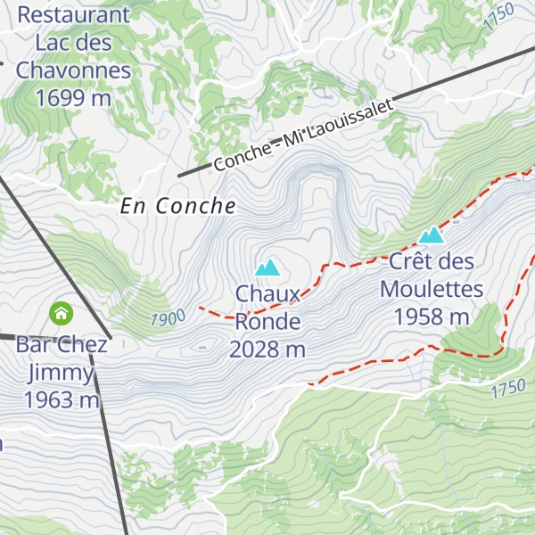 Map of Chaux Ronde