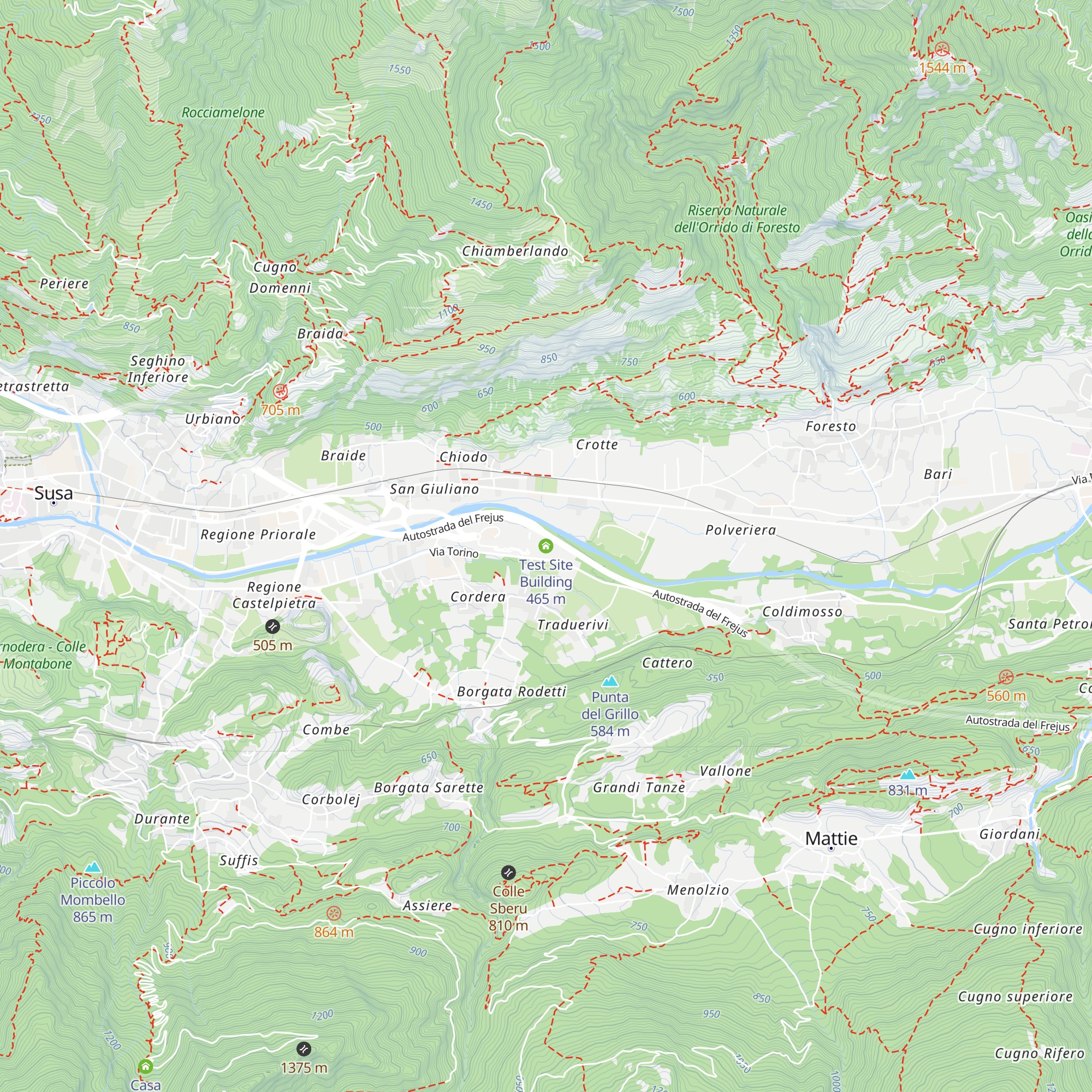 Test Site Building map