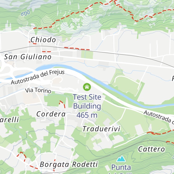 Map of Test Site Building