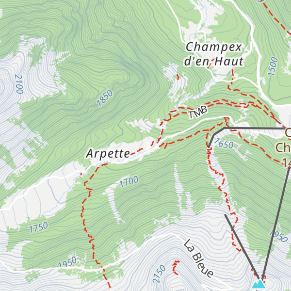 Map of Relais d'Arpette