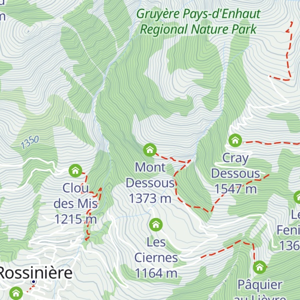 Map of Mont Dessous
