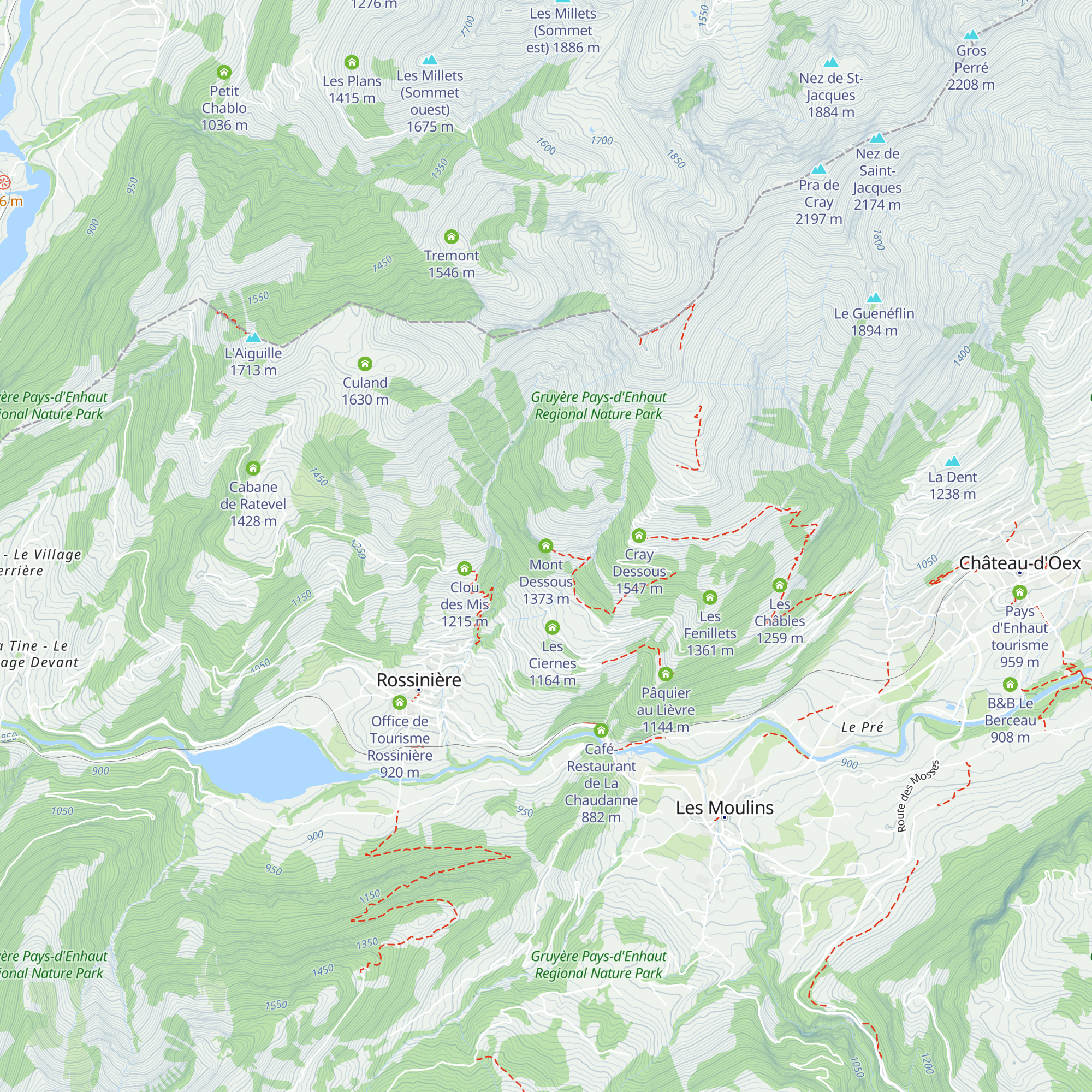 Mont Dessous map
