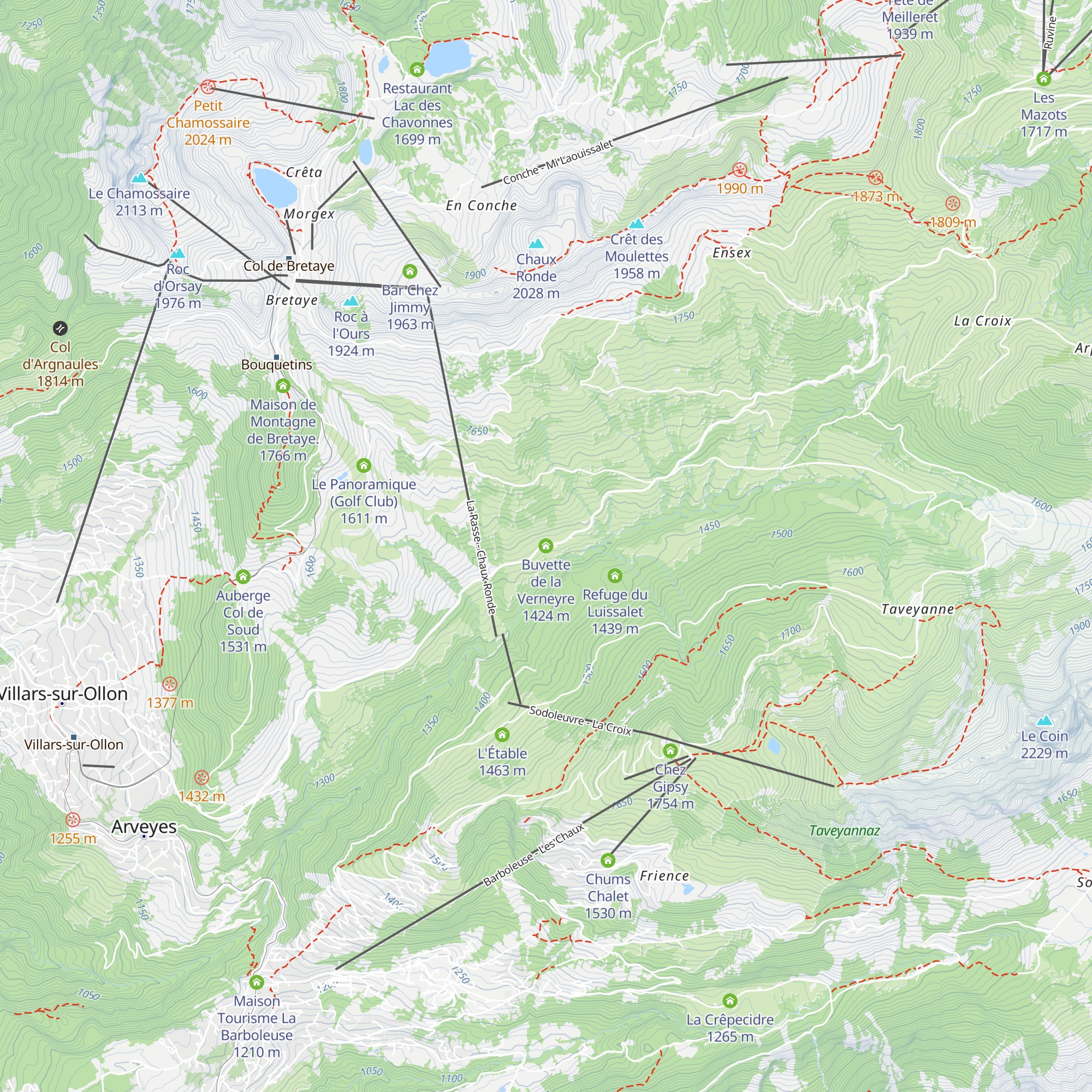 Buvette de la Verneyre map