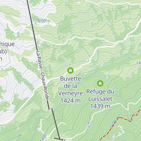 Map of Buvette de la Verneyre