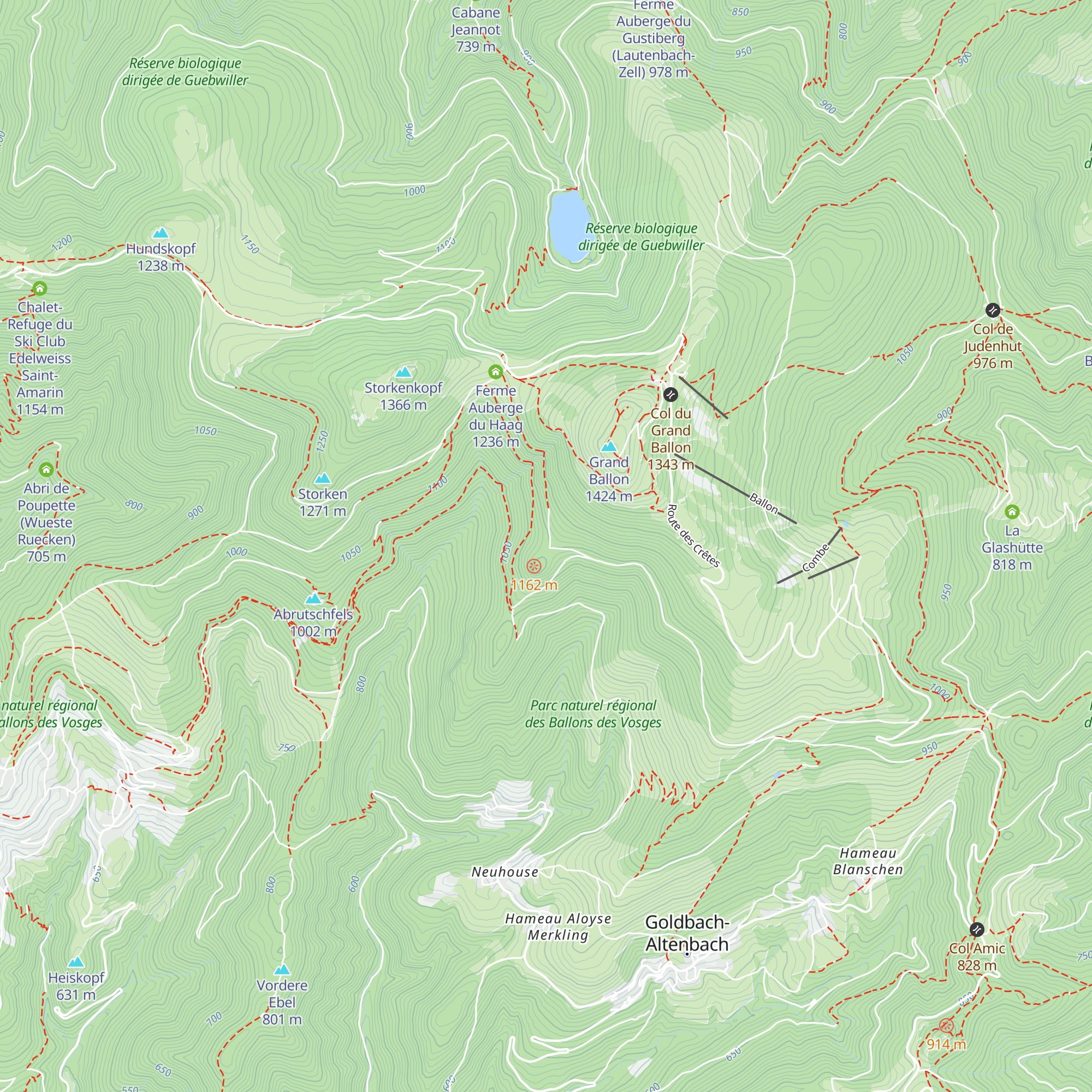 Abri Oberer-Sattel map