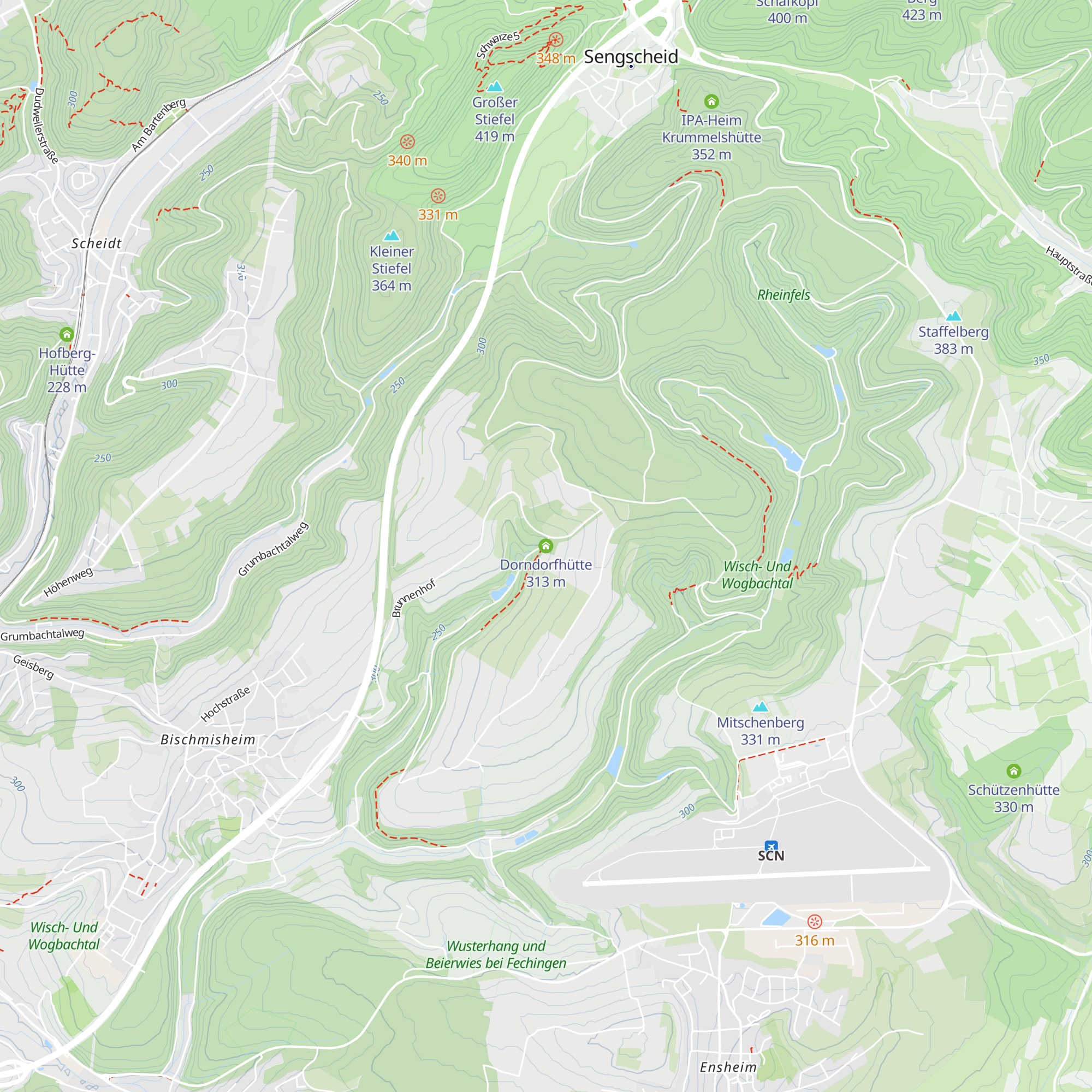 Dorndorfhütte map