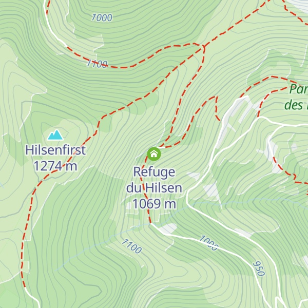 Map of Refuge du Hilsen