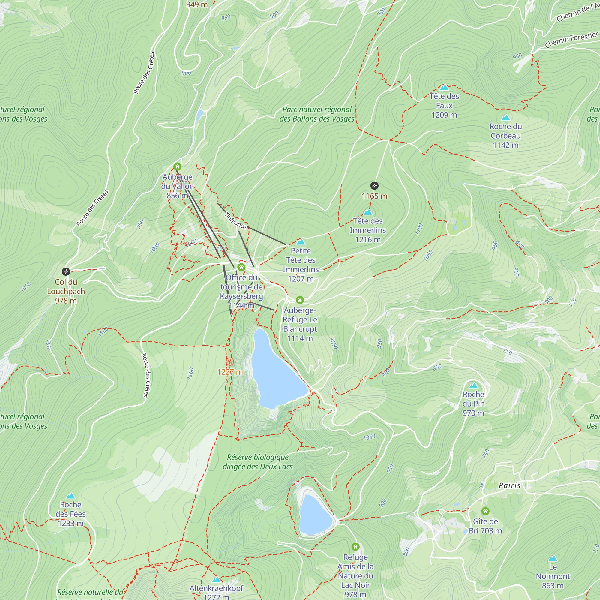 Auberge-Refuge Le Blancrupt map