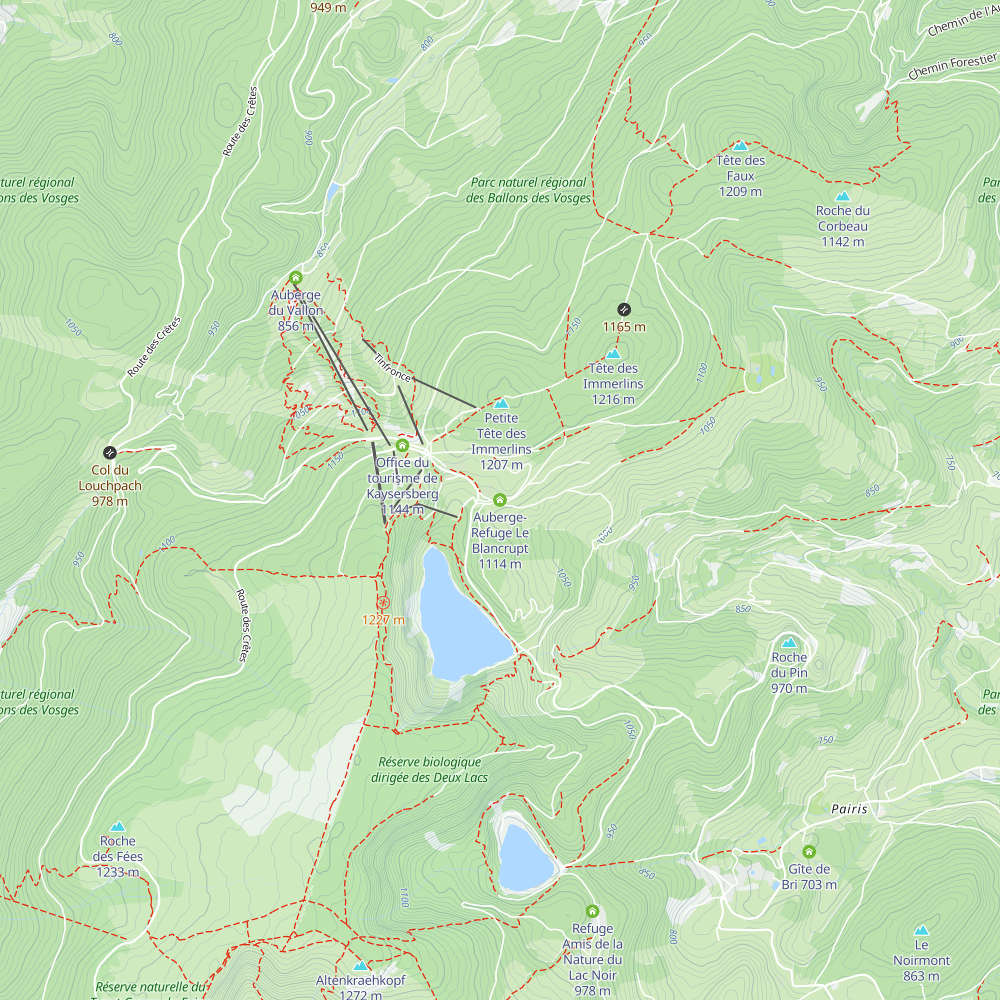 Auberge-Refuge Le Blancrupt map