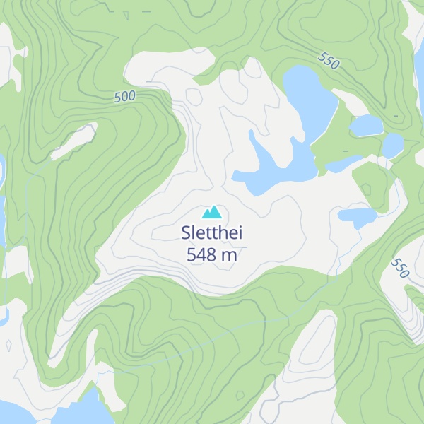 Map of Sletthei