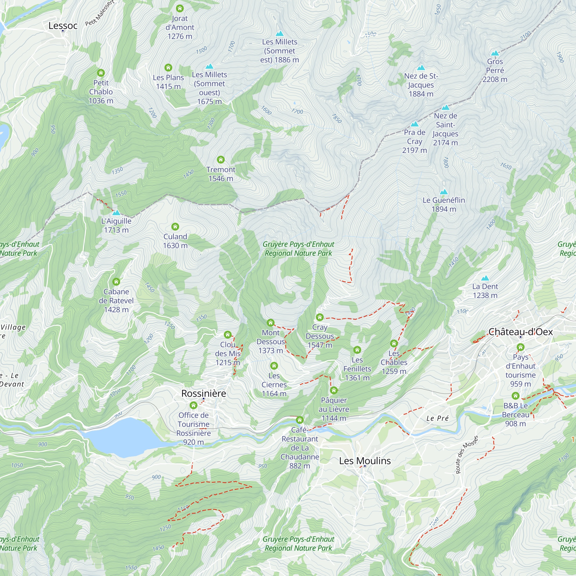 Mont Dessus map
