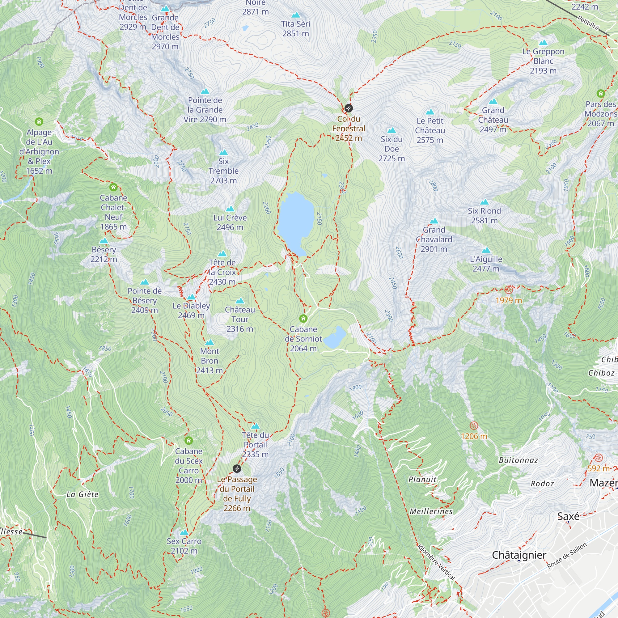 Colonie de Sorniot map