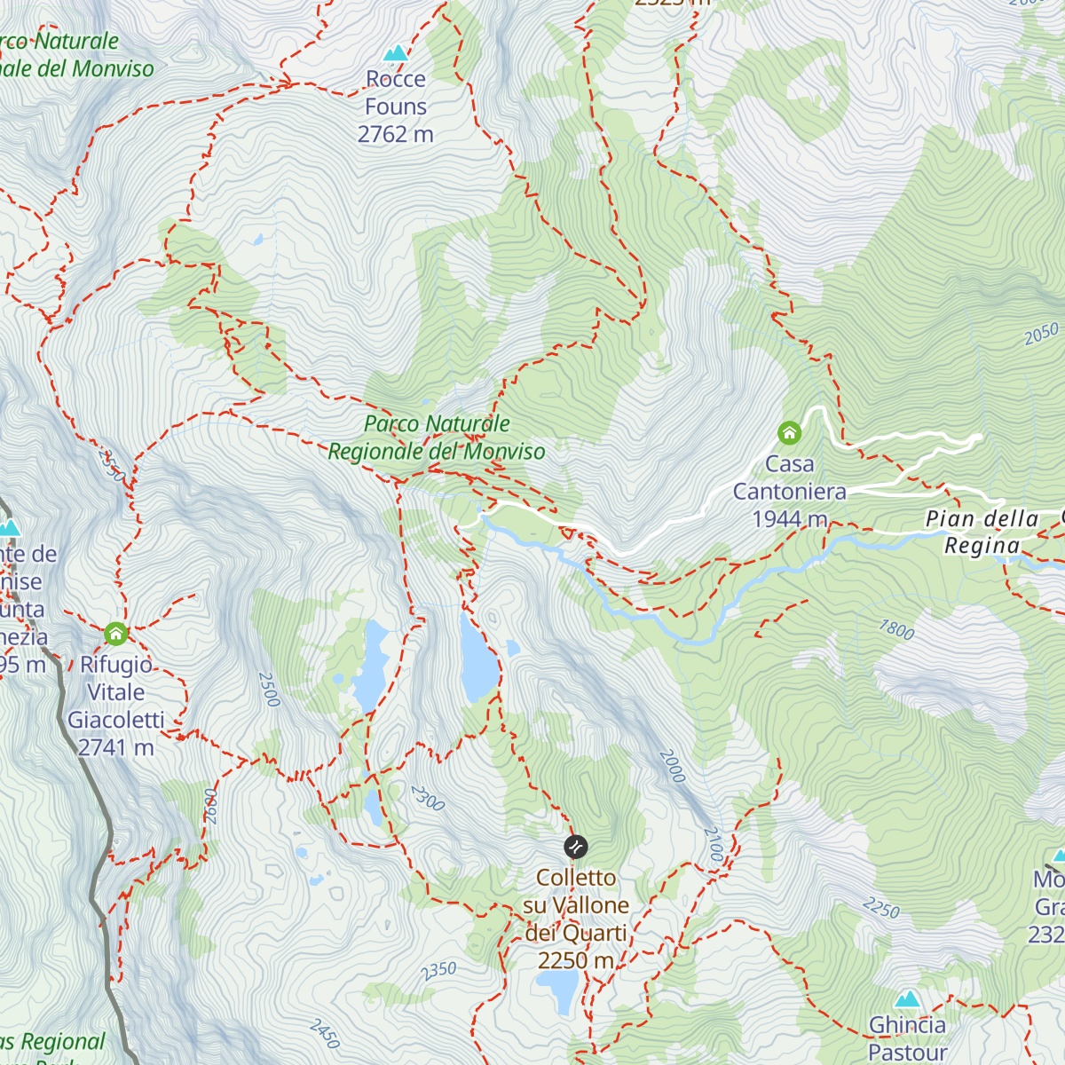 Rifugio Albergo Alpino "Pian del Re" map