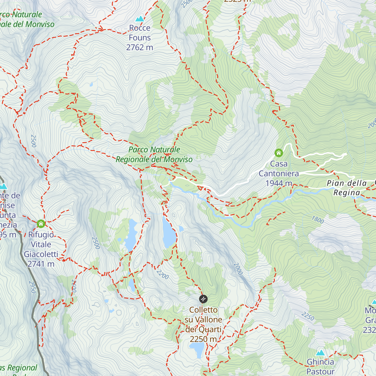 Rifugio Albergo Alpino "Pian del Re" map