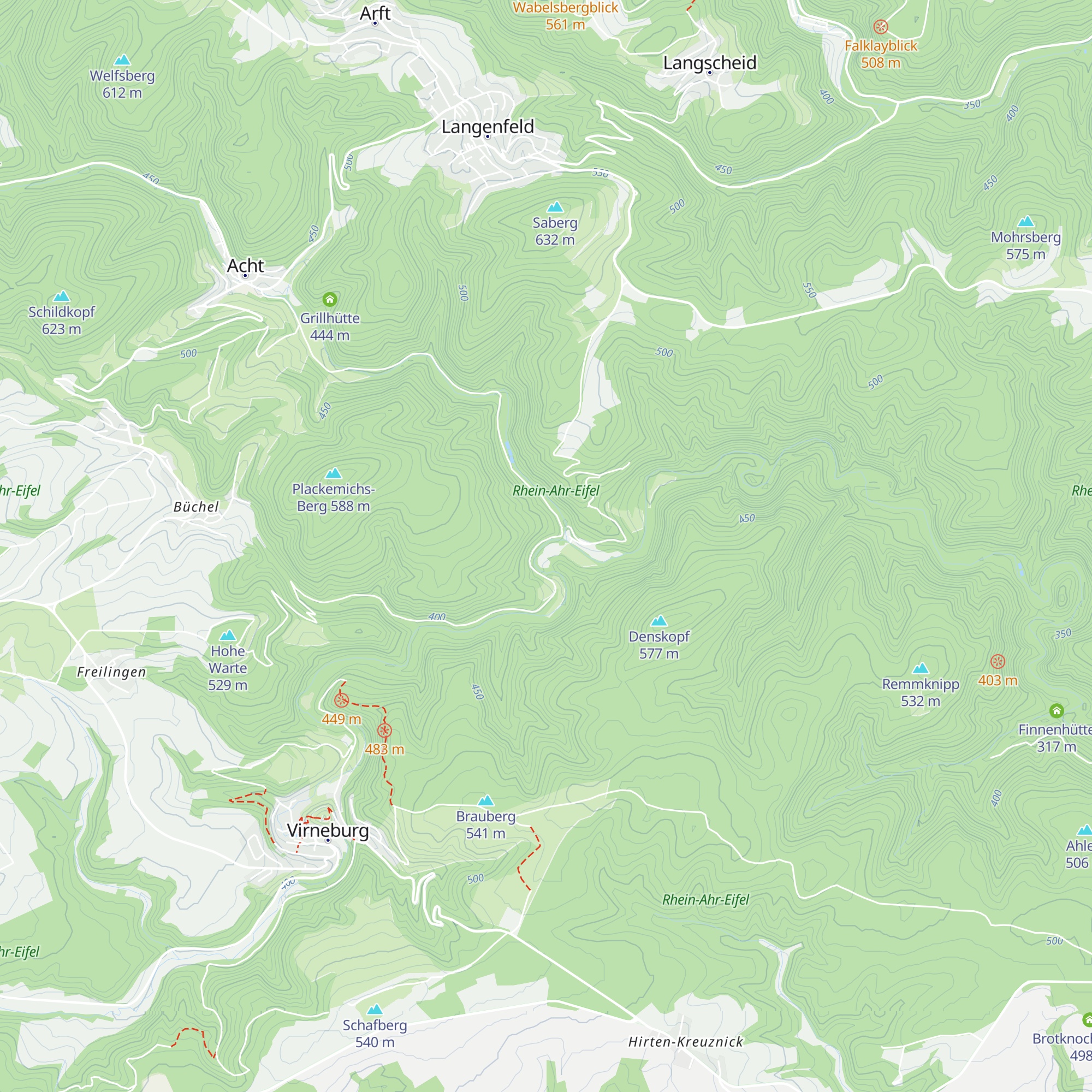 Jugendhütte St. Jost map
