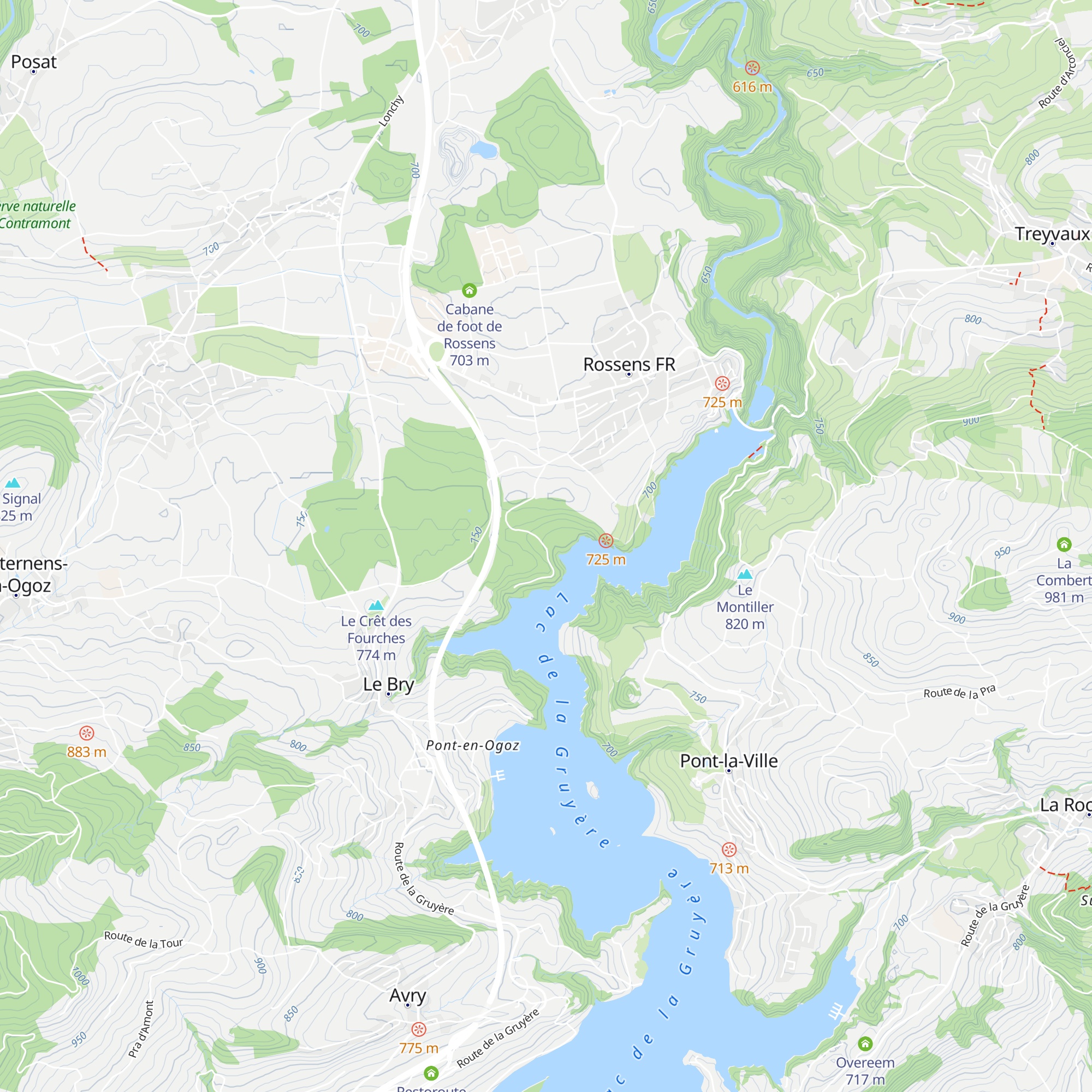 Cabane de la Source map