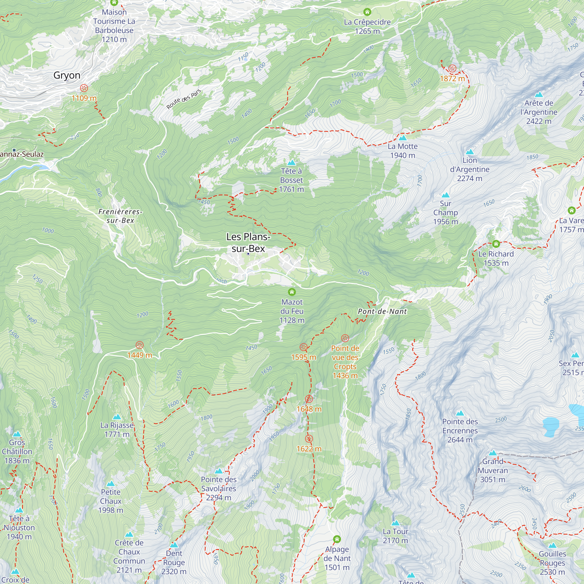 Mazot du Feu map